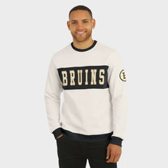 NHL Cream Boston Bruins Darius Rucker Collection by Fanatics Colorblock Pullover Sweatshirt