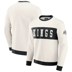 NHL Cream Los Angeles Kings Darius Rucker Collection by Fanatics Colorblock Pullover Sweatshirt