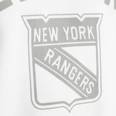 NHL White New York Rangers Todd Snyder by Fanatics Relaxed Canadian Fleece Crew