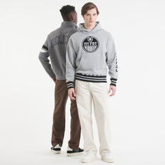 NHL Athletic Heather Gray Edmonton Oilers Todd Snyder by Fanatics Relaxed Canadian Fleece Hoodie