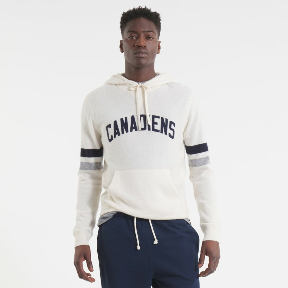 NHL Oatmeal Montreal Canadiens Todd Snyder by Fanatics Cashmere Hooded Sweater