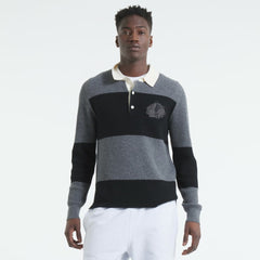 NHL Dark Heather Gray Chicago Blackhawks Todd Snyder by Fanatics Cashmere Rugby Sweater
