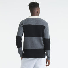 NHL Dark Heather Gray Chicago Blackhawks Todd Snyder by Fanatics Cashmere Rugby Sweater