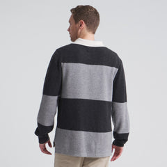 NHL Athletic Heather Gray Los Angeles Kings Todd Snyder by Fanatics Cashmere Rugby Sweater
