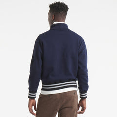 NHL Navy Edmonton Oilers Todd Snyder by Fanatics Relaxed Canadian Fleece Turtleneck