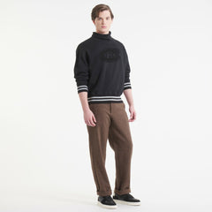 NHL Black Montreal Canadiens Todd Snyder by Fanatics Relaxed Canadian Fleece Turtleneck