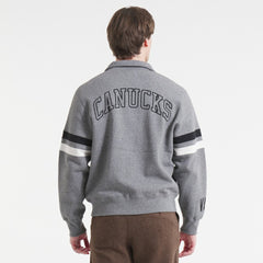 NHL Dark Heather Gray Vancouver Canucks Todd Snyder by Fanatics Full-Zip Fleece