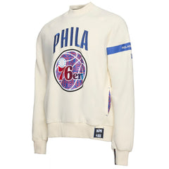 NBA Philadelphia 76ers NBA x Two Hype Culture & Hoops Collection Premium Pullover Sweatshirt - Cream cheap