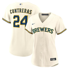 MLB William Contreras Milwaukee Brewers Nike Women's Home Replica Jersey