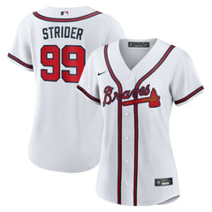 MLB Spencer Strider Atlanta Braves Nike Women's Home Replica Jersey