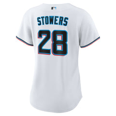 MLB Kyle Stowers Miami Marlins Nike Women's Home Replica Jersey