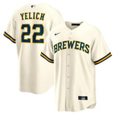 MLB Christian Yelich Milwaukee Brewers Nike Home Replica Jersey