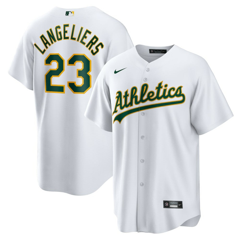 MLB Shea Langeliers Athletics Nike Home Replica Jersey