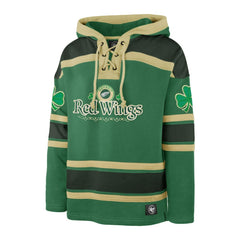 NHL Kelly Green Detroit Red Wings '47 St. Patrick's Day McLucky Superior Lacer Pullover Hoodie