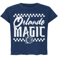 NBA Orlando Magic Sportiqe Unisex Rock & Roll Collection Gwen Premium Mineral Wash Cropped T-Shirt
