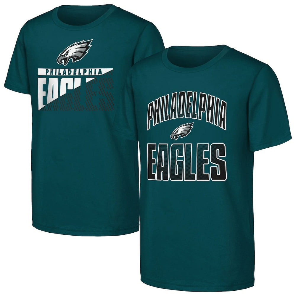 Outerstuff Youth Never Quit 2-Pack T-Shirt Set - Philadelphia Eagles