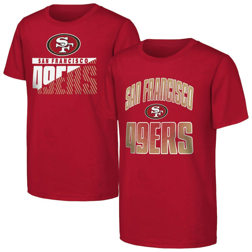 Outerstuff Youth Never Quit 2-Pack T-Shirt Set - San Francisco 49ers