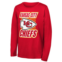 Outerstuff Youth Never Settle Long Sleeve T-Shirt - Kansas City Chiefs