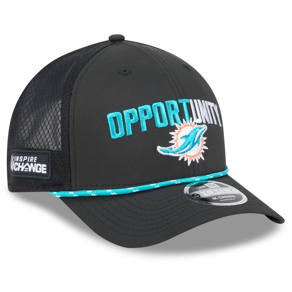 2025 Inspire Change 9FORTY M-Crown Adjustable Hat - Miami Dolphins