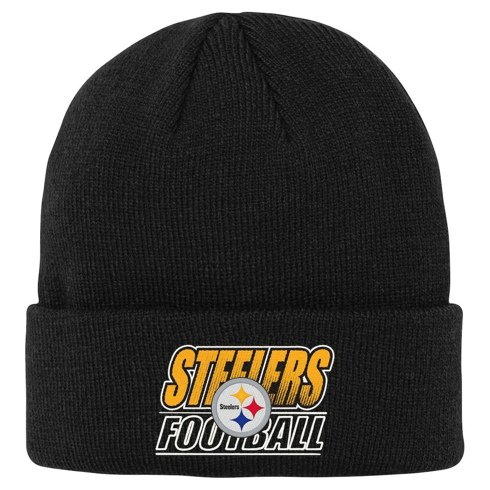 Outerstuff Youth Team Gradient Cuffed Knit Hat - Pittsburgh Steelers