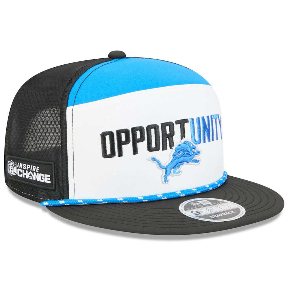 2025 Inspire Change Split Panel 9FIFTY Snapback Hat - Detroit Lions