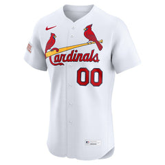MLB St. Louis Cardinals Nike Home Elite Sponsor Patch Custom Jersey