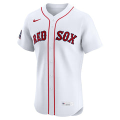 MLB Boston Red Sox Nike Home Elite Sponsor Patch Custom Jersey