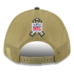Youth 2025 Salute to Service 9FORTY A-Frame Adjustable Hat - Baltimore Ravens