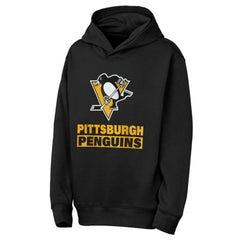NHL Black Pittsburgh Penguins Outerstuff Youth Back to Basics Hoodie
