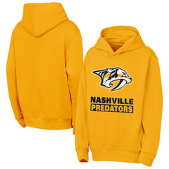 NHL Gold Nashville Predators Outerstuff Youth Back to Basics Hoodie