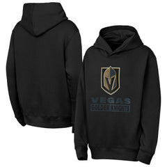 NHL Black Vegas Golden Knights Outerstuff Youth Back to Basics Hoodie