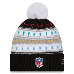 Women's 2025 NFL Crucial Catch Cuffed Knit Hat with Pom - Atlanta Falcons