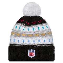 Women's 2025 NFL Crucial Catch Cuffed Knit Hat with Pom - Tampa Bay Buccaneers