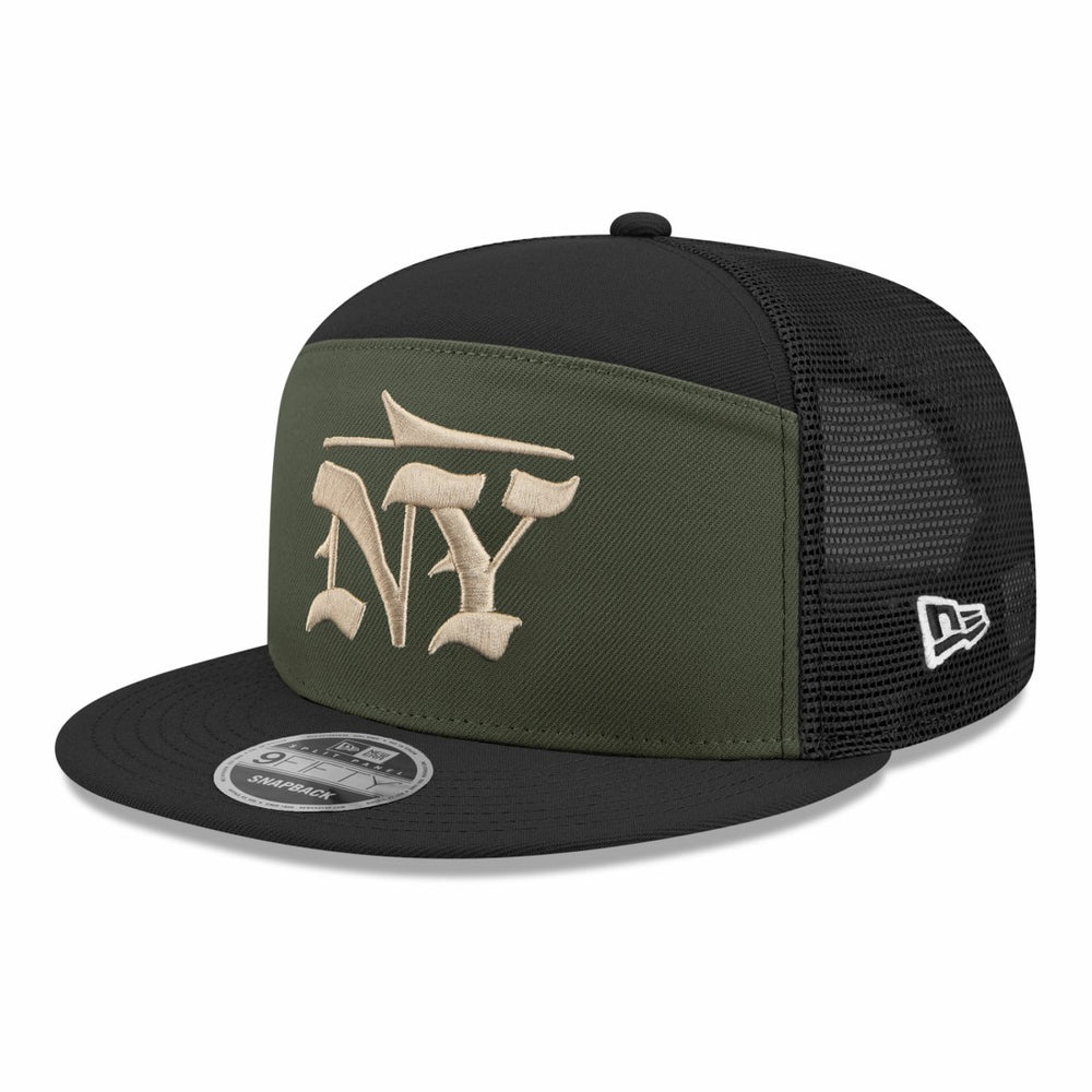 2025 Rivalries Collection Team Split Panel 9FIFTY Snapback Hat - New York Jets