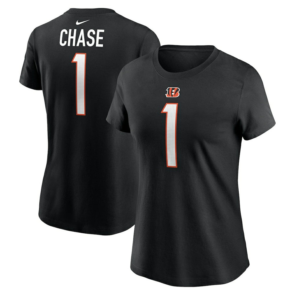 Ja'Marr Chase Women's Player Name & Number T-Shirt - Cincinnati Bengals