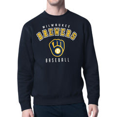 MLB Milwaukee Brewers Starter Team Logo Fleece Pullover Sweatshirt
