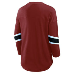 Women's Plus Size Redzone 3/4-Sleeve Scoop Neck T-Shirt - Washington Commanders