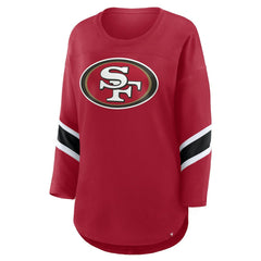 Women's Plus Size Redzone 3/4-Sleeve Scoop Neck T-Shirt - San Francisco 49ers