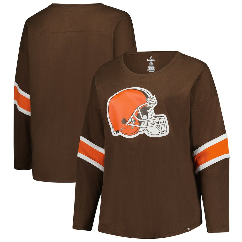 Women's Plus Size Redzone 3/4-Sleeve Scoop Neck T-Shirt - Cleveland Browns