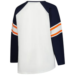 Women's Plus Size Redzone Lace Up Long Sleeve T-Shirt - Chicago Bears