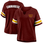 Women's Plus Size Redzone Notch Neck T-Shirt - Washington Commanders