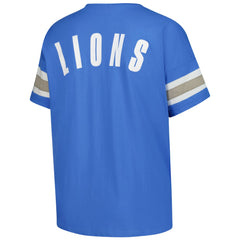 Women's Plus Size Redzone Notch Neck T-Shirt - Detroit Lions