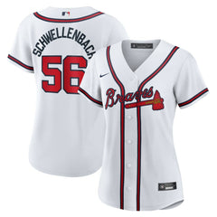 MLB Spencer Schwellenbach Atlanta Braves Nike Women's Home Replica Jersey