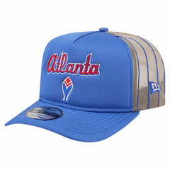 MLB Atlanta Braves New Era Vintage Arched Foam Front 9FIFTY A-Frame Adjustable Trucker Hat