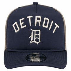 MLB Detroit Tigers New Era Vintage Arched Foam Front 9FIFTY A-Frame Adjustable Trucker Hat