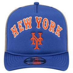 MLB New York Mets New Era Vintage Arched Foam Front 9FIFTY A-Frame Adjustable Trucker Hat