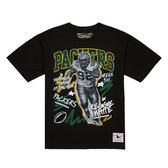 Reggie White Chalked Up Player Graphic T-Shirt - Green Bay Packers