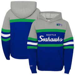 Youth Throwback Head Coach Pullover Hoodie - Seattle Seahawks
