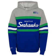 Youth Throwback Head Coach Pullover Hoodie - Seattle Seahawks