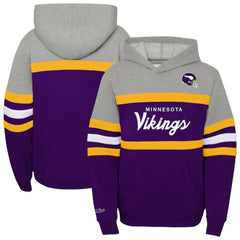 Youth Throwback Head Coach Pullover Hoodie - Minnesota Vikings